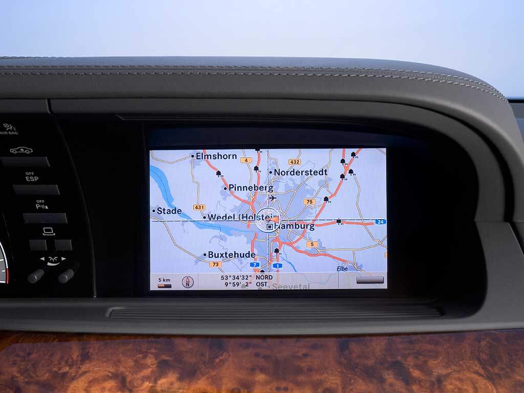 встроенная навигация на Mercedes Comand 3 S-класс W221