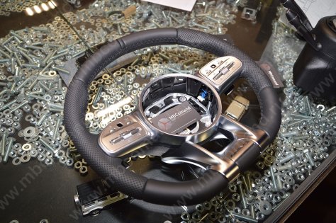 Кожаный руль AMG в Мерседес