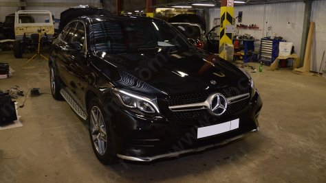 zvezda s podsvetkoy mercedes glc x253 c w205