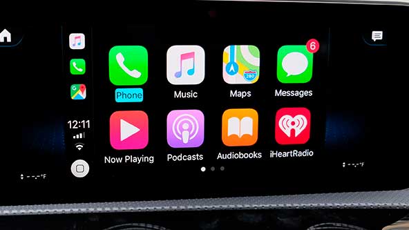 Apple CarPlay на Мерседес GLE V167