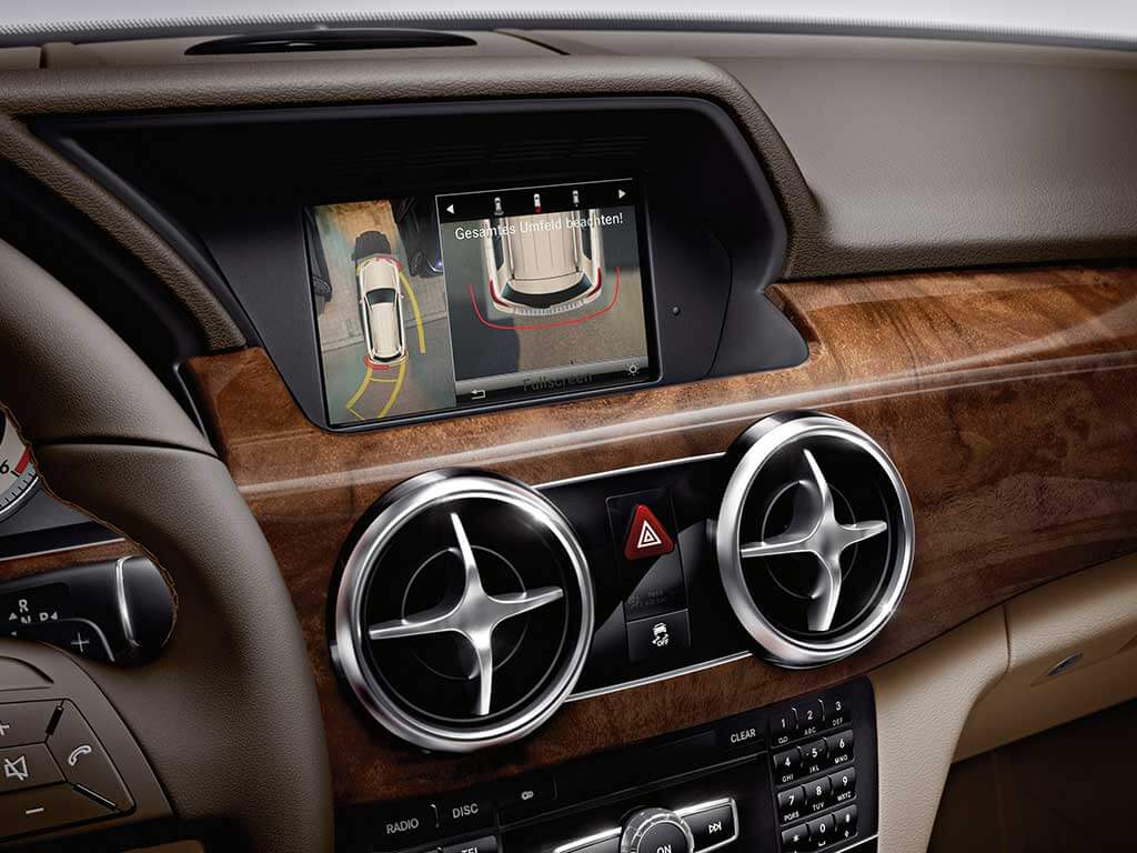 камера заднего вида на Mercedes Comand Online 4.5 GLK X204